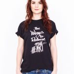 T-shirt Wings Black for her