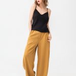 Palazzo trousers camel, by Mihaela Glavan