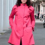 Trench cotton raspberry