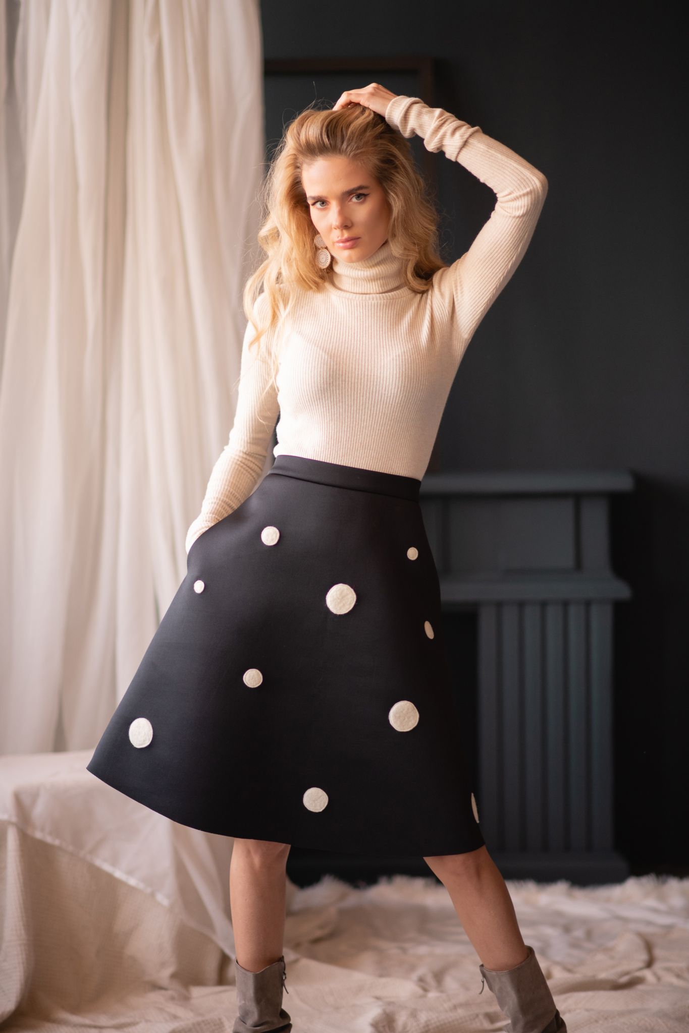 sewing machine ballet conjunction Playing dots skirt - Happy Friday