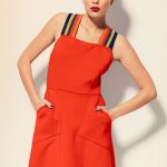 Colour Neoprene Pinafore Dress