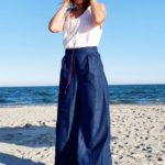 Blue ocean denim trousers