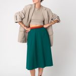 Greenish-blue skirting away