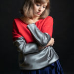 Silver Shinning Red Top