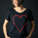 Red GLOSSY ANIMA T-SHIRT