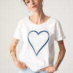 Blue GLOSSY ANIMA T-SHIRT