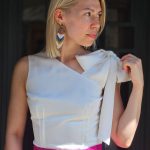 Chic top with ribbon