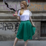 Rainy day skirt green