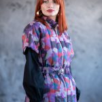 Spring autumn reversible quilted jacket