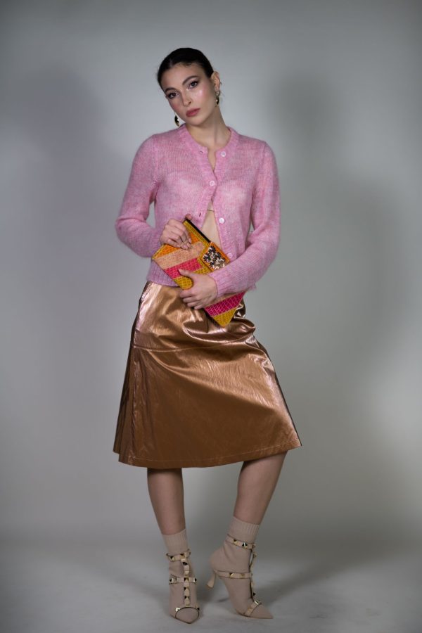 Metallic love skirt - A-Line -Sale