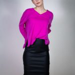 Black Skin Skirt - Pencil