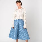 Bleu Ciel Quilted Skirt
