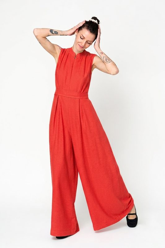 Non-iron party jumpsuit