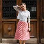 A-line quilted Skirt