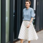 Ivory Quilted Skirt